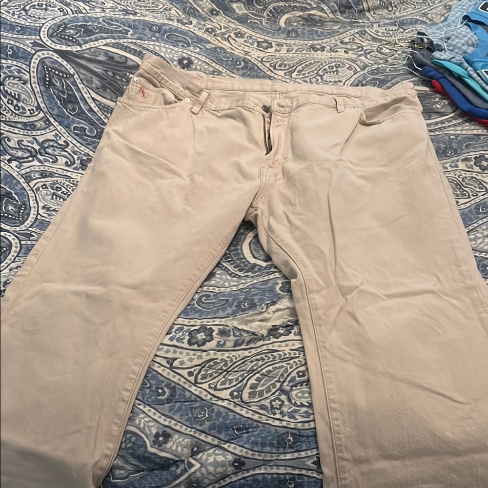 Polo by Ralph Lauren Tan Chinos Straight-Leg 44B/32